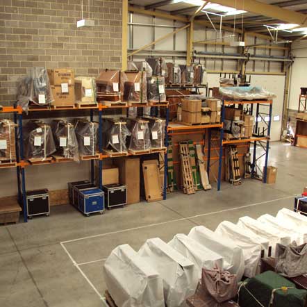 Upright piano storage